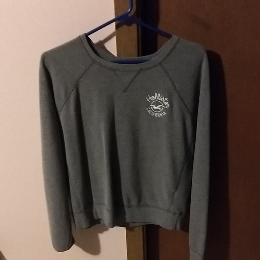 Hollister grey sweatshirt/hoodie